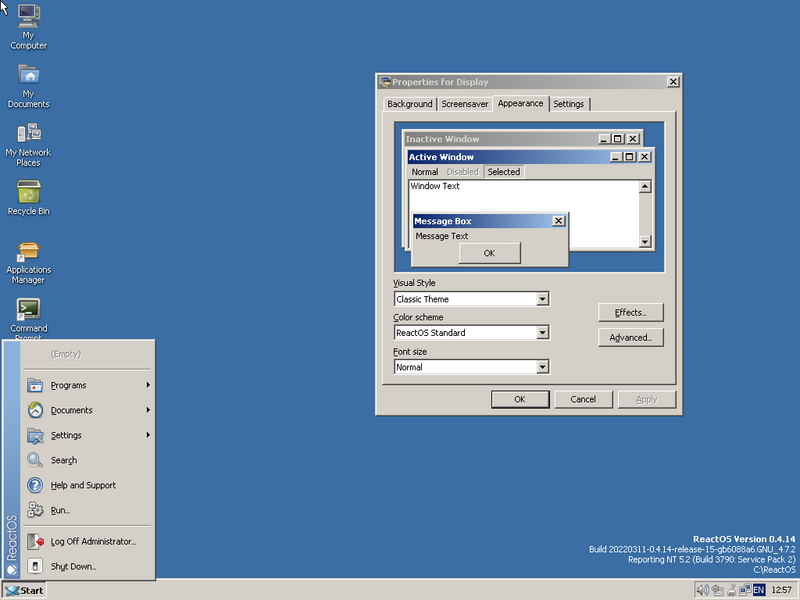 File:ReactOS 20220311-0.4.14 ClassicStyle.png