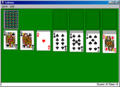 Solitaire in Windows 98