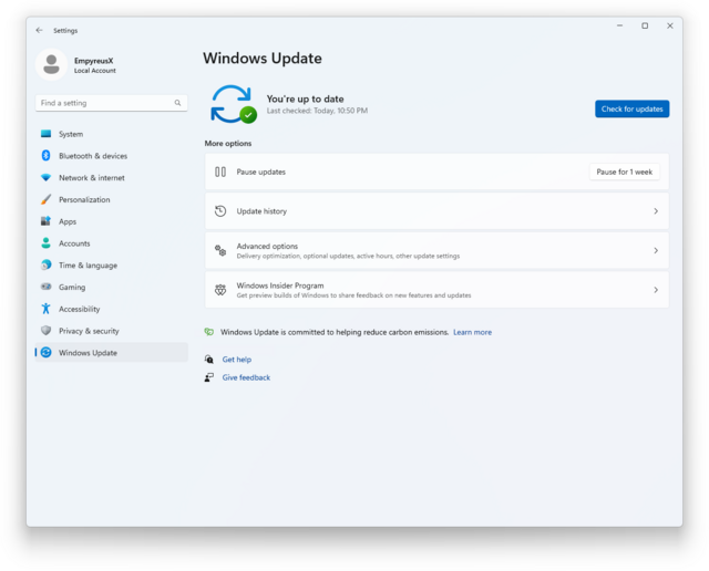 File:Windows11-10.0.22567.1-WinUpdate.png - BetaWiki