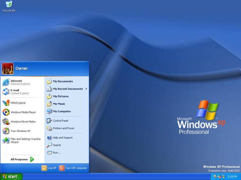 File:Windows-XP-Build-2542-Start-Menu.png