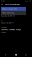 Date calculation feature