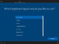 OOBE - Second keyboard layout selection