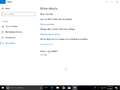 Cortana settings - More details