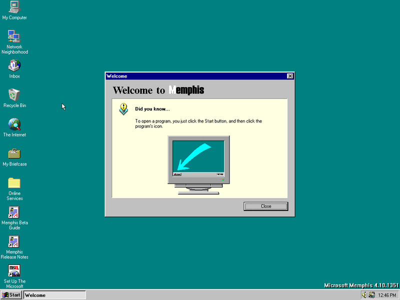 File:Windows98-4.1.1351-FirstBoot.png