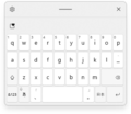 The small touch keyboard layout for the Japanese IME