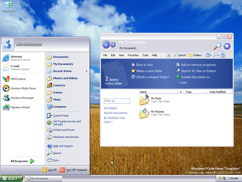File:WindowsLonghorn-6.0.4051m7-slstartmenu.png