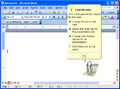 Clippit (also known as Clippy) in Office 2003.