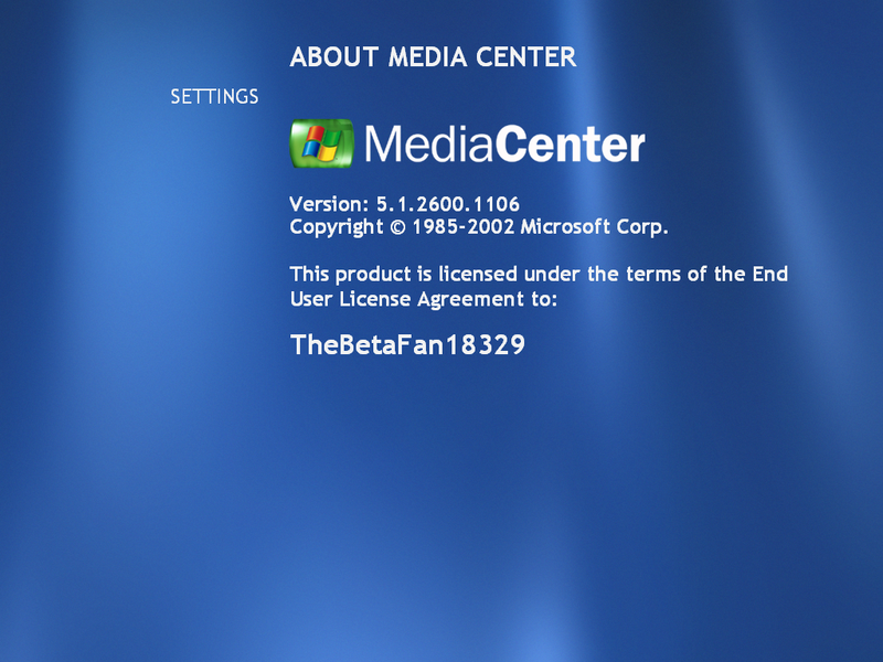 File:Windows XP Media Center Edition Build 2600.1106 About Media Center.png