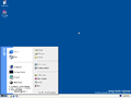 Start panel in Windows XP build 2257