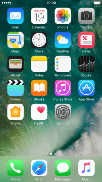 File:IOS 10 Homescreen iPhone 7.png