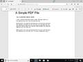 Microsoft Edge - PDF reader