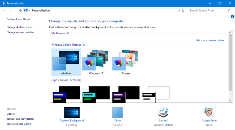 File:Windows 10 Classic Personalization.png