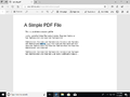 Microsoft Edge - PDF reader (toolbar pinned)