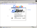Early version of Internet Explorer 5.5