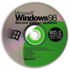 Вставьте диск windows 98 second edition