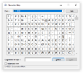 Character Map in Windows 10