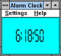 Clock in Digital theme