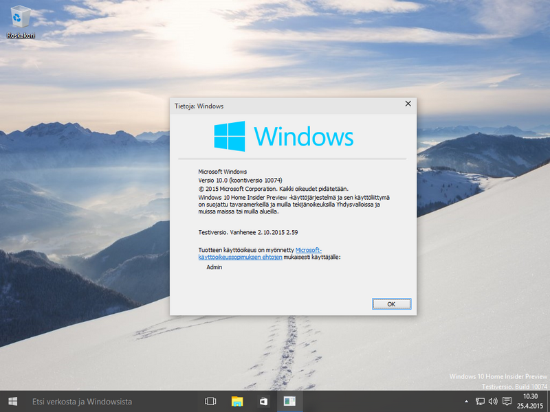 File:Windows 10 Home Insider Preview (Build 10074) (Finnish)-2022-01-17-12-37-50.png