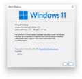 Windows 11 build 22000.194 Winver