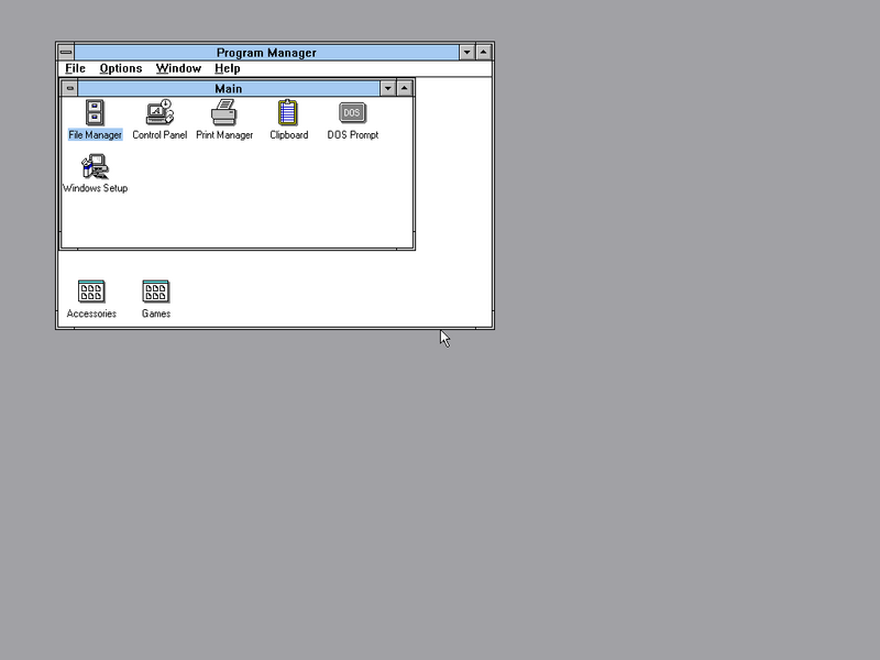 File:Windows 3.0 RC12 First Boot.png