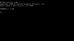 86-DOS 1.00 First Boot.png