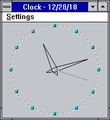 Clock in the Analog theme