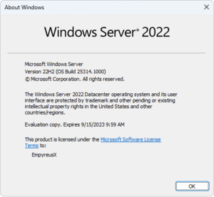 Windows Server Build 25314.1000 - BetaWiki