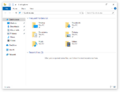 File Explorer, showing the reverted address and search bars