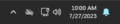 The bell icon when new notifications available (dark theme)