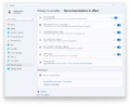 The Recommendations & offers page in the Settings app
