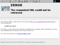 Internet Explorer full screen, Page Error
