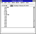 Calendar in Windows 3.11