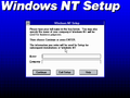 Setup in Windows NT 3.5