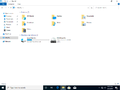 File Explorer with the new search interface enabled