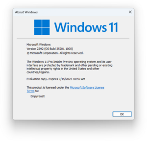 Windows 11 build 25201 - BetaWiki