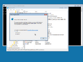 Windows Recovery Environment; command prompt and Registry Editor opened