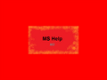 MS Help splash screen