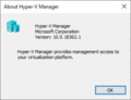 About Hyper-V Manager