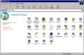 Control Panel in Windows NT 4.0 Server with Active Desktop installed