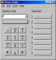 Phone Dialer in Windows 98