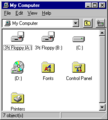 Explorer in Windows 95 build 216