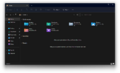 Dark theme File Explorer with tabs in builds 22621.160/25136
