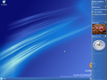 Sidebar in Windows Longhorn build 3713 showing the taskbar integration