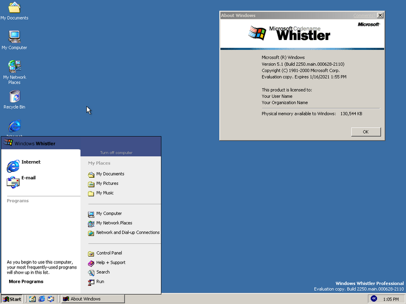 File:WindowsXP-5.1.2250-ClassicThemeandStartPanel.png