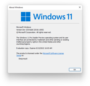 Windows 11 Build 22518.1000 - Betawiki