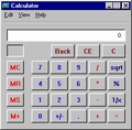 Calculator in Windows 95