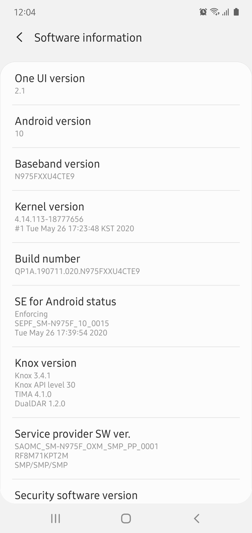 Android 10 build QP1A.020 - BetaWiki