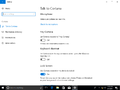 Cortana settings - Talk to Cortana