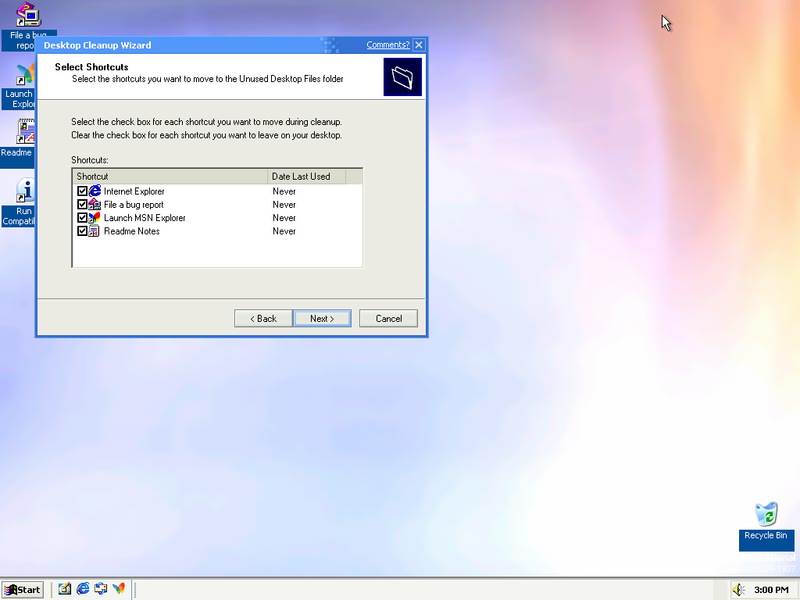 File:WindowsXP-5.1.2410-DesktopCleanup.png