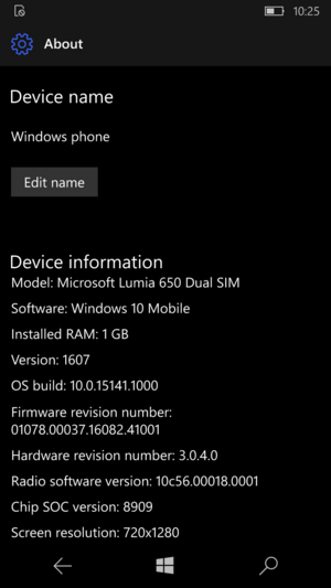 Windows 10 Mobile build 15141 - BetaWiki